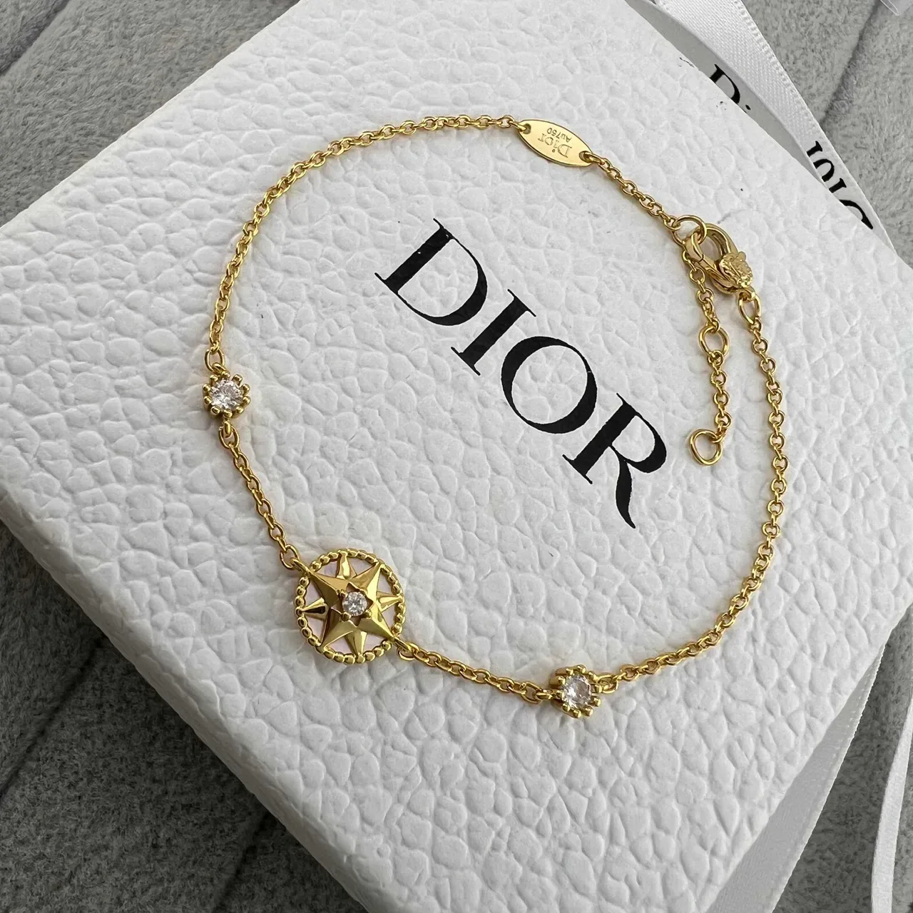 Dior Rose des Vents Bracelet Cristal Étoile Doré 4