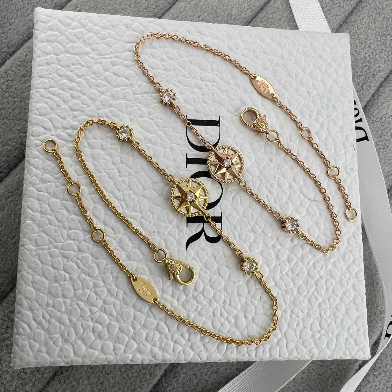 Dior Rose des Vents Bracelet Cristal Étoile Doré 6