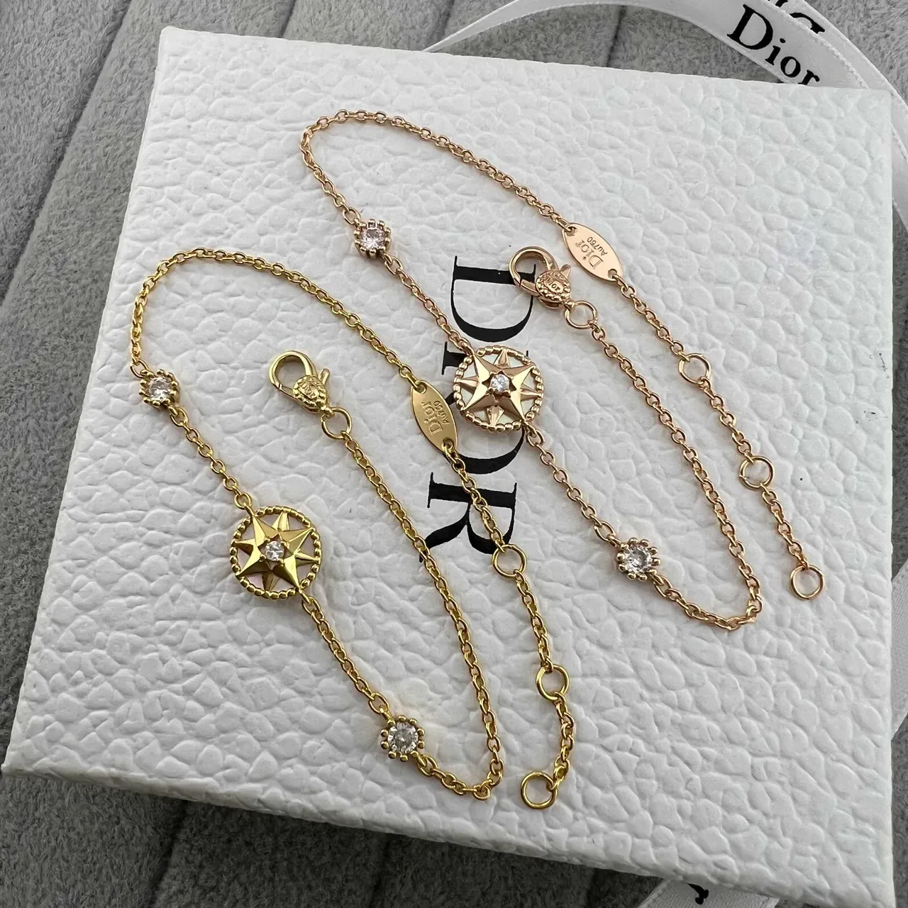 Dior Rose des Vents Bracelet Cristal Étoile Doré 7