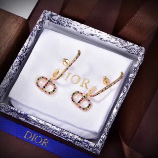Dior Tribales Multicolor Gold Pavé Earrings
