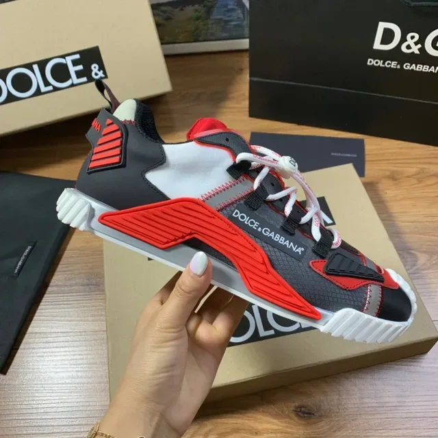 Dolce & Gabbana Black Red White Lifestyle Sneaker 4