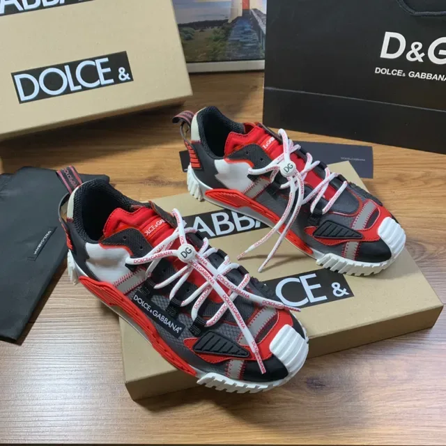 Dolce & Gabbana Black Red White Lifestyle Sneaker 6