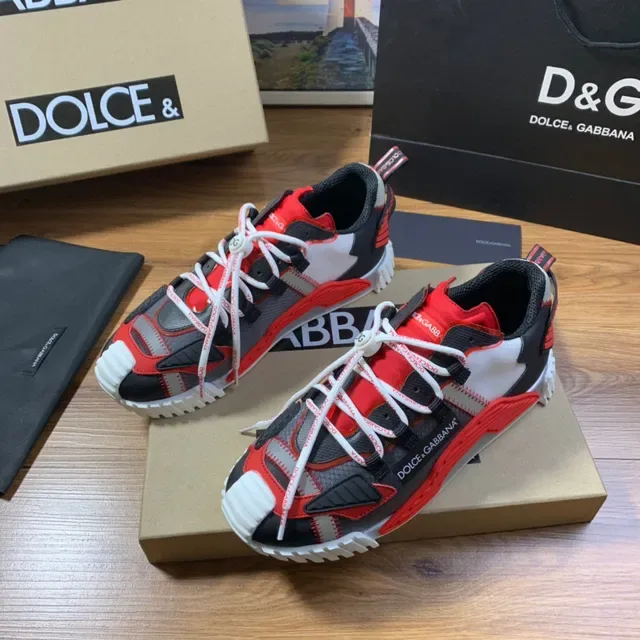 Dolce & Gabbana Black Red White Lifestyle Sneaker 9