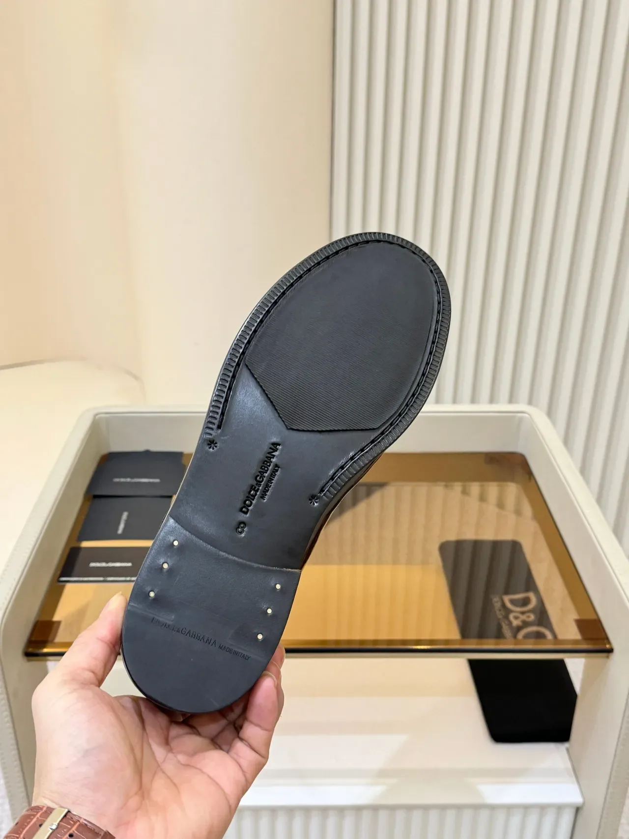 Dolce & Gabbana Penny Loafer Cuir Marron Poli 2