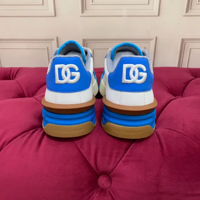 Dolce & Gabbana Portofino chaussures lifestyle blanches bleues multicolores 8