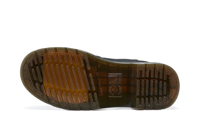 Dr. Martens Chelsea Boot Black Yellow Smooth Leather Elastic Side Gussets Chelsea Boots 6