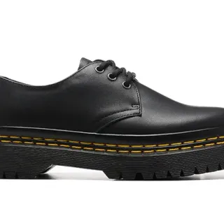 Dr. Martens Jadon Platform Black Leather Oxford Shoes