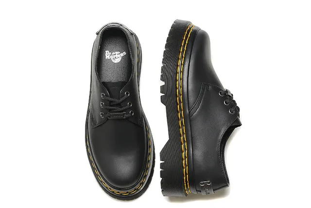 Dr. Martens Jadon Platform Chaussures Oxford en cuir noir 2