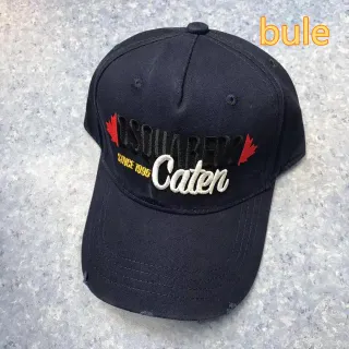 Dsquared2 Caten Embroidered Black Baseball Cap