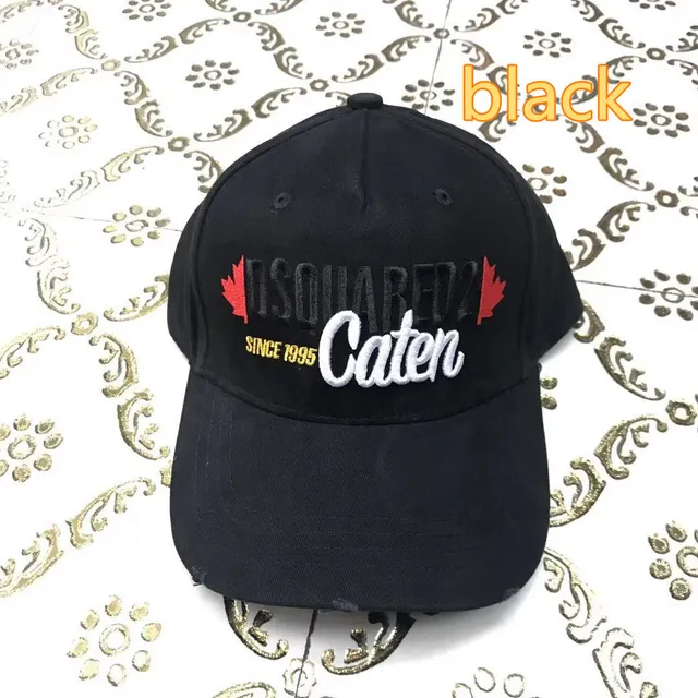 Dsquared2 Caten 刺绣黑色棒球帽 2