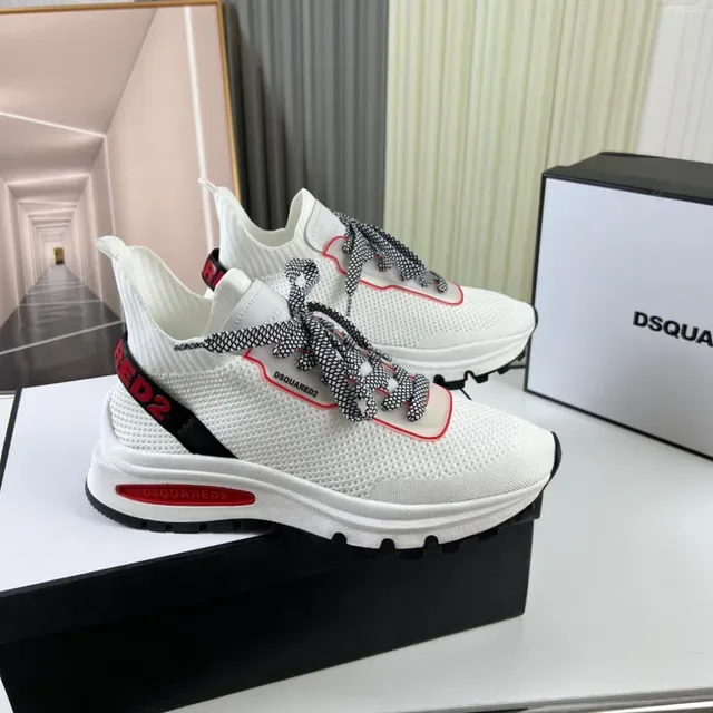 Dsquared2 ICON White Black Red Lifestyle Sneakers 8