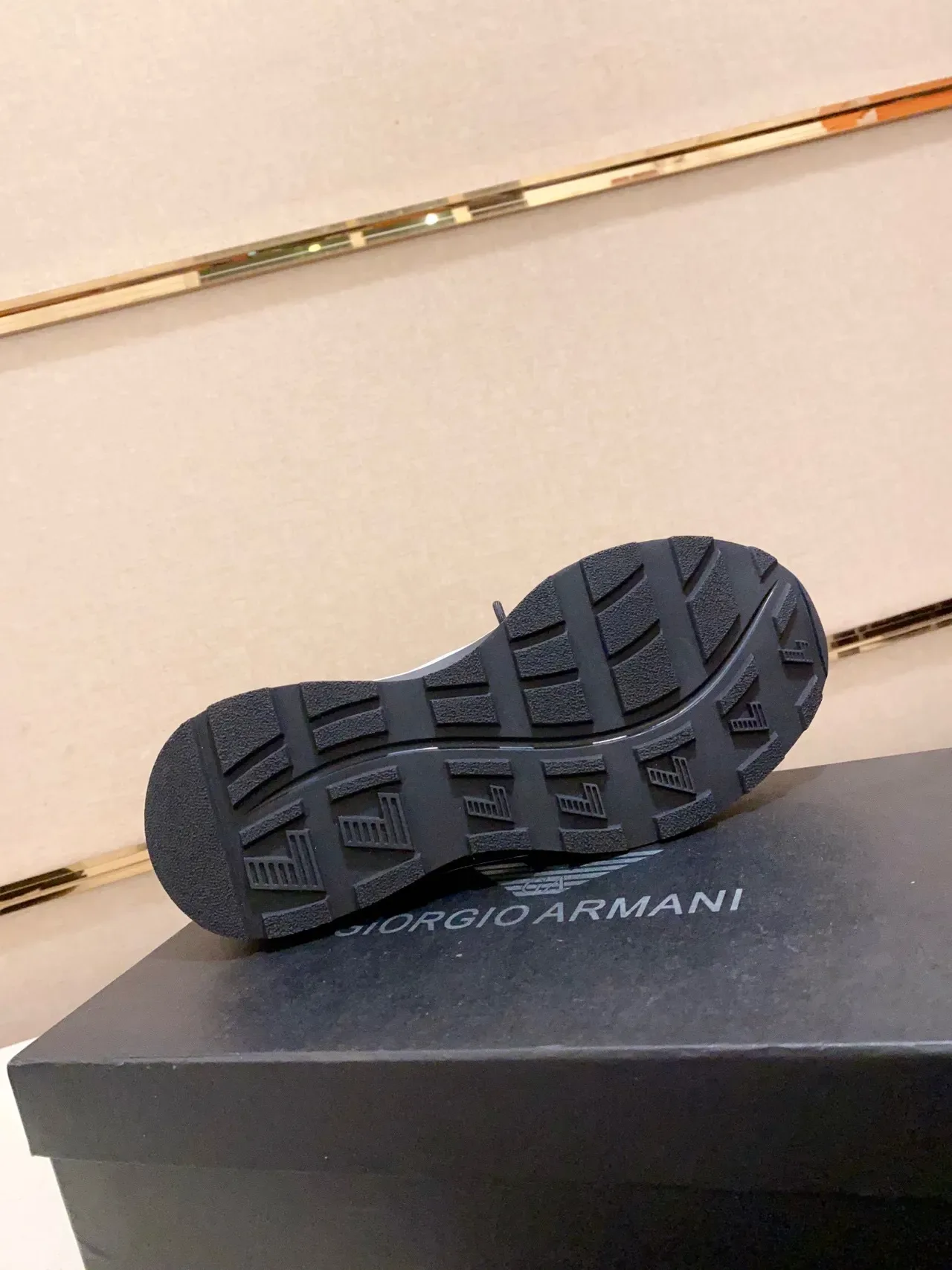 Emporio Armani EA7 Black Mesh and Synthetic Logo-Accented Lifestyle Sneakers 2