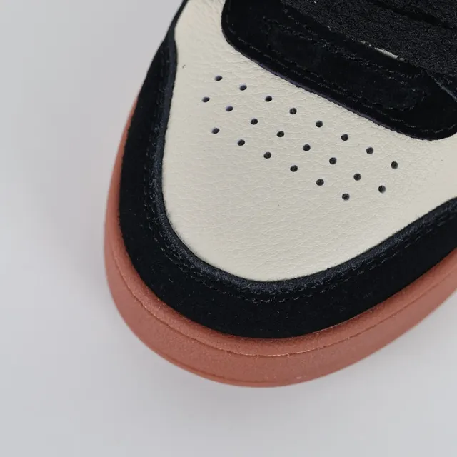 Fendi Beige Black Costuras FF Monograma Overlay Contrast Suede Y Leather Panels Zapatillas Lifestyle 5