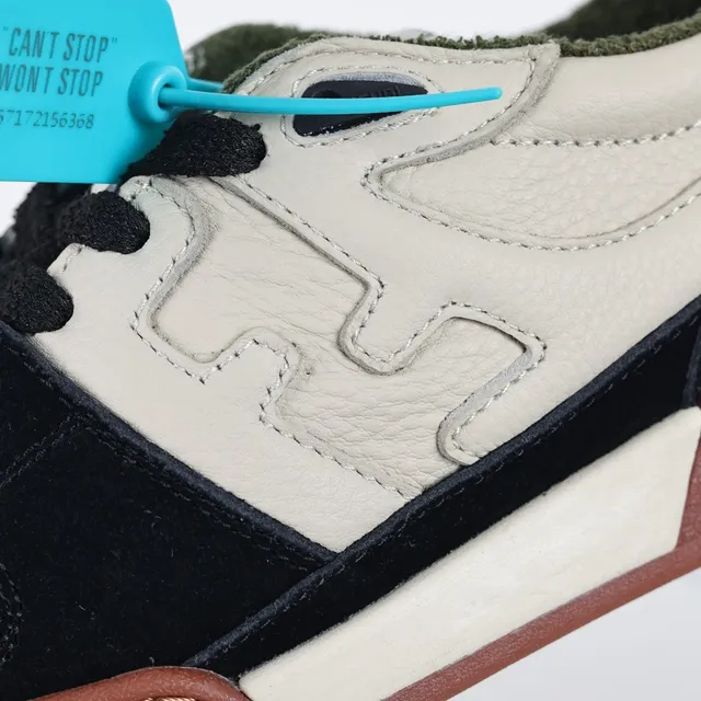 Fendi Beige Black Costuras FF Monograma Overlay Contrast Suede Y Leather Panels Zapatillas Lifestyle 6