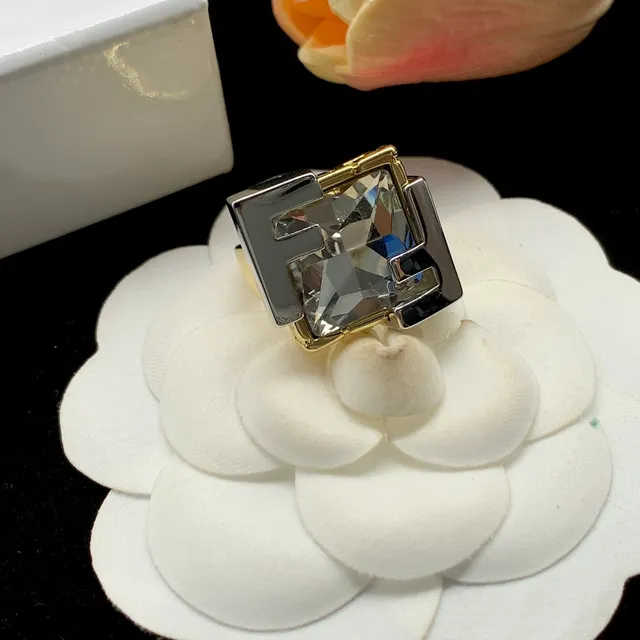 Fendi FF Crystal Square Earring 5