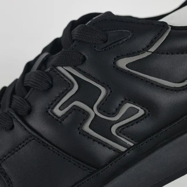 Fendi First Zapatillas Lifestyle de Cuero All-Black con Logo FF 6
