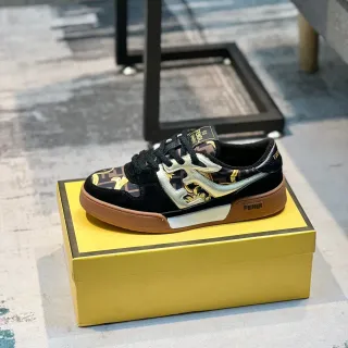 Fendi First FF Monogram Print Lifestyle Sneakers