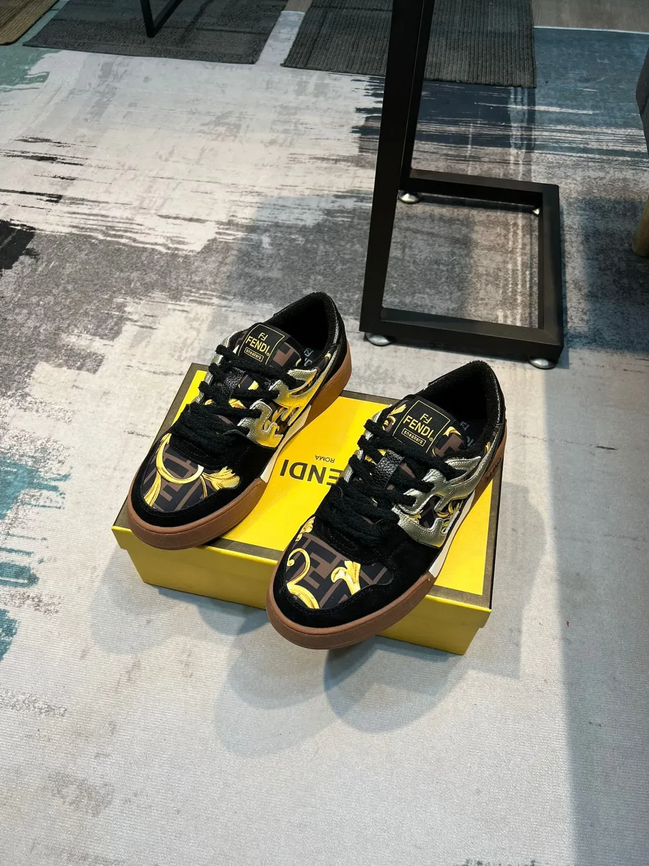 Fendi First FF Monogram Print Lifestyle Sneakers 5