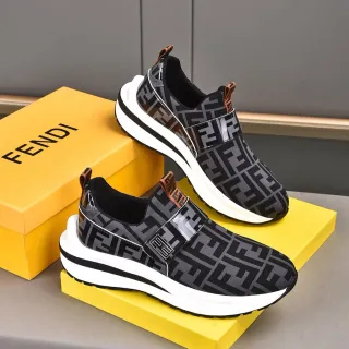 Fendi First Monogram Slip-On Platform Lifestyle Sneakers