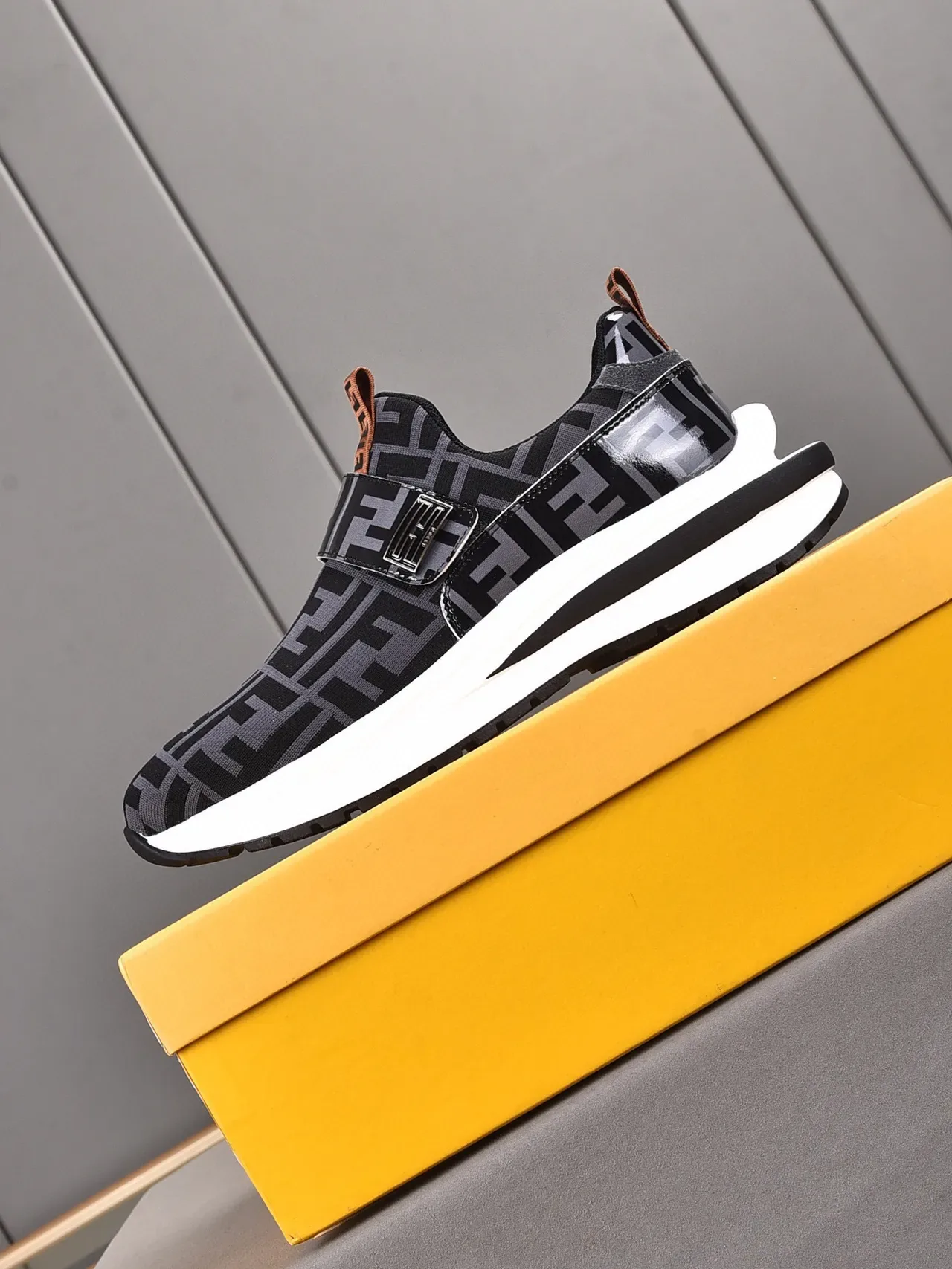 Fendi First Monogram Slip-On Platform Lifestyle Sneakers 5