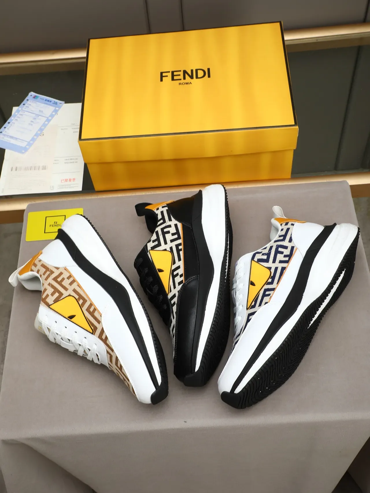 Fendi Monster Eye FF Monogram Lifestyle Sneakers 2