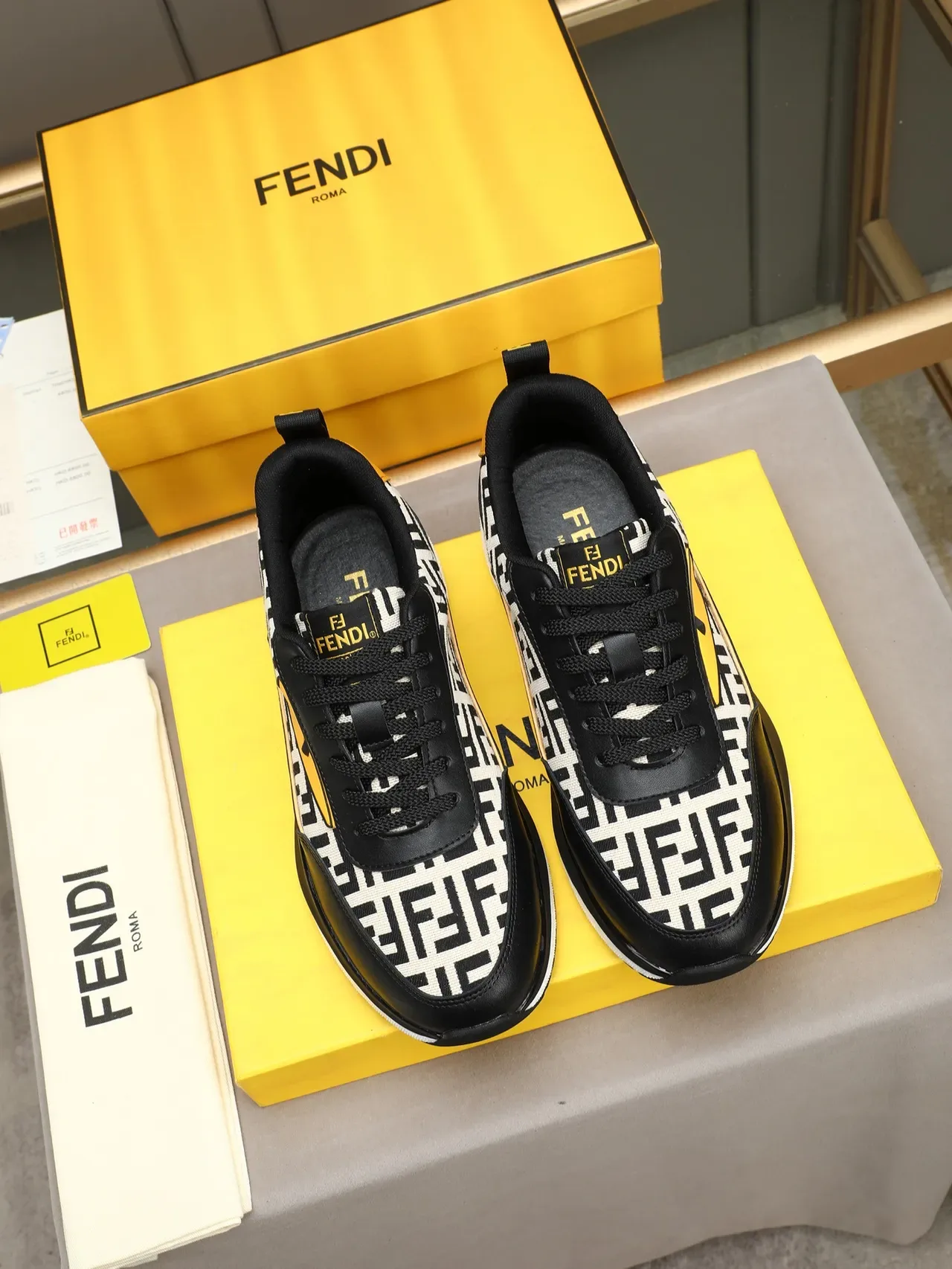 Fendi Monster Eye FF Monogram Lifestyle Sneakers 3