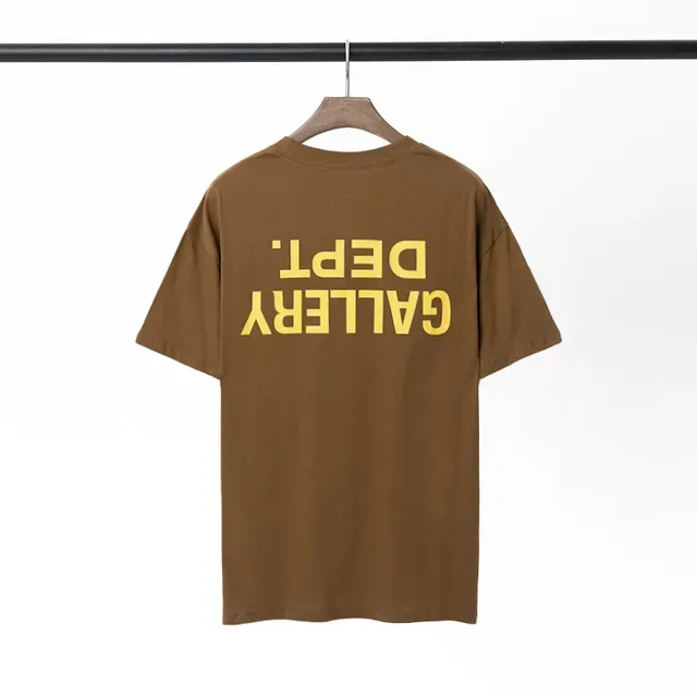 Gallery Dept Black Yellow Oversized Reverse-Print T-Shirt 5