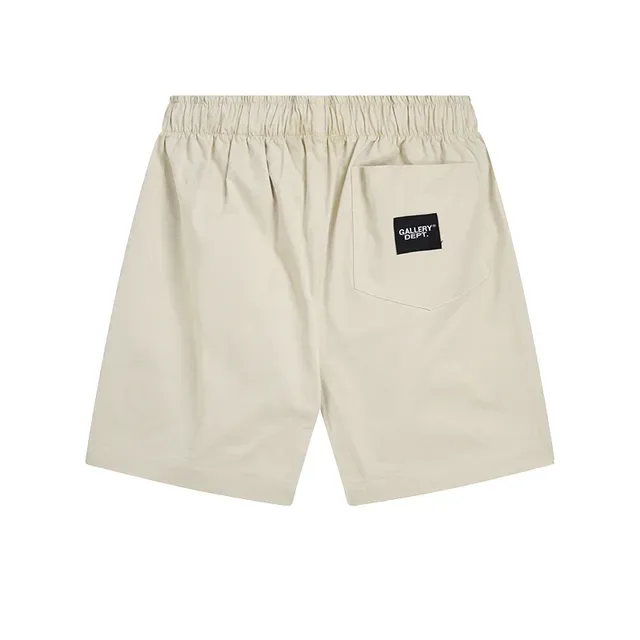 Gallery Dept Elastic Waist Drawstring Beige Shorts 4