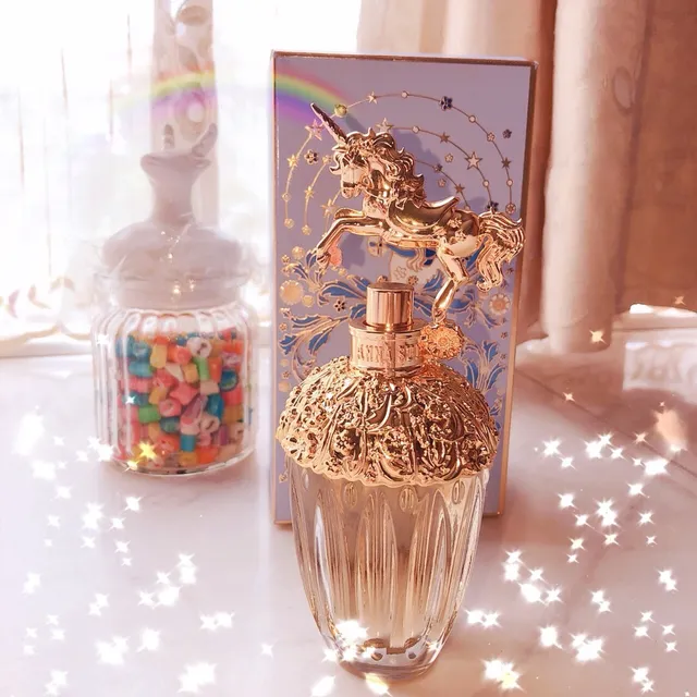 Anna Sui Fantasia Rose-Gold Unicorn Ornate Perfume 4