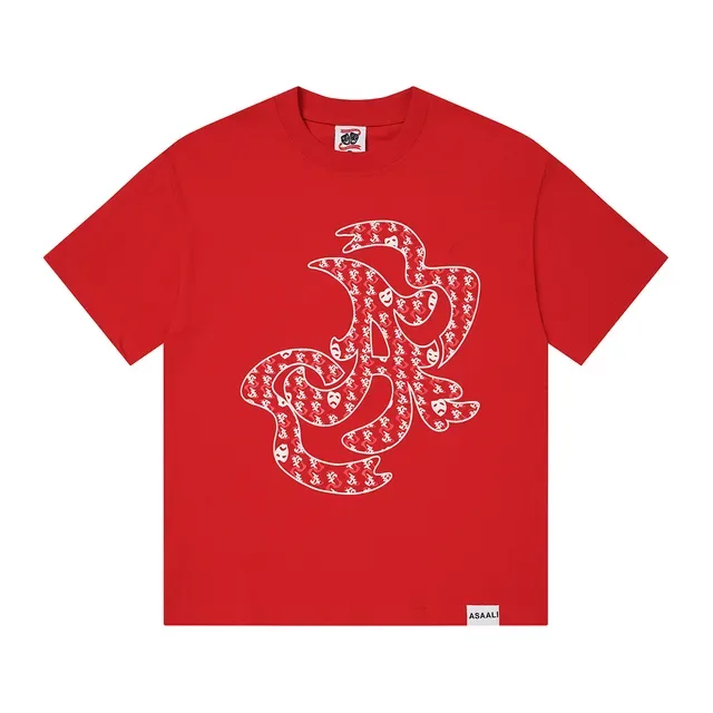 ASAALI Graphic Print Oversized T-Shirt 4