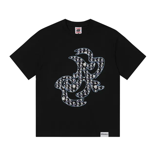 ASAALI Graphic Print Oversized T-Shirt 7