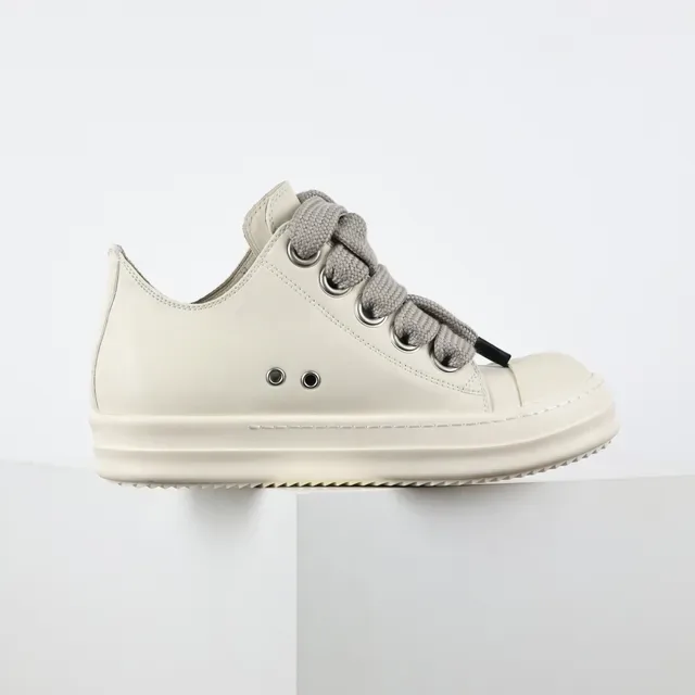 Beige Gray Minimalist Low-Top Sneakers 7