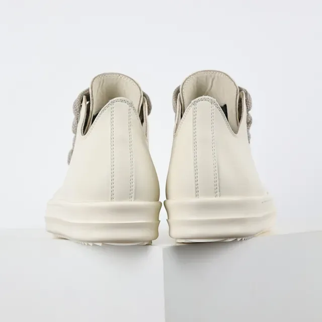 Beige Gray Minimalist Low-Top Sneakers 8