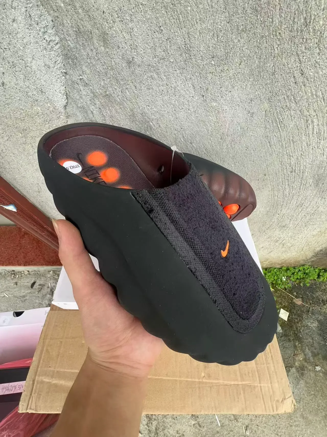 黑棕色皮革一脚蹬休闲鞋 2