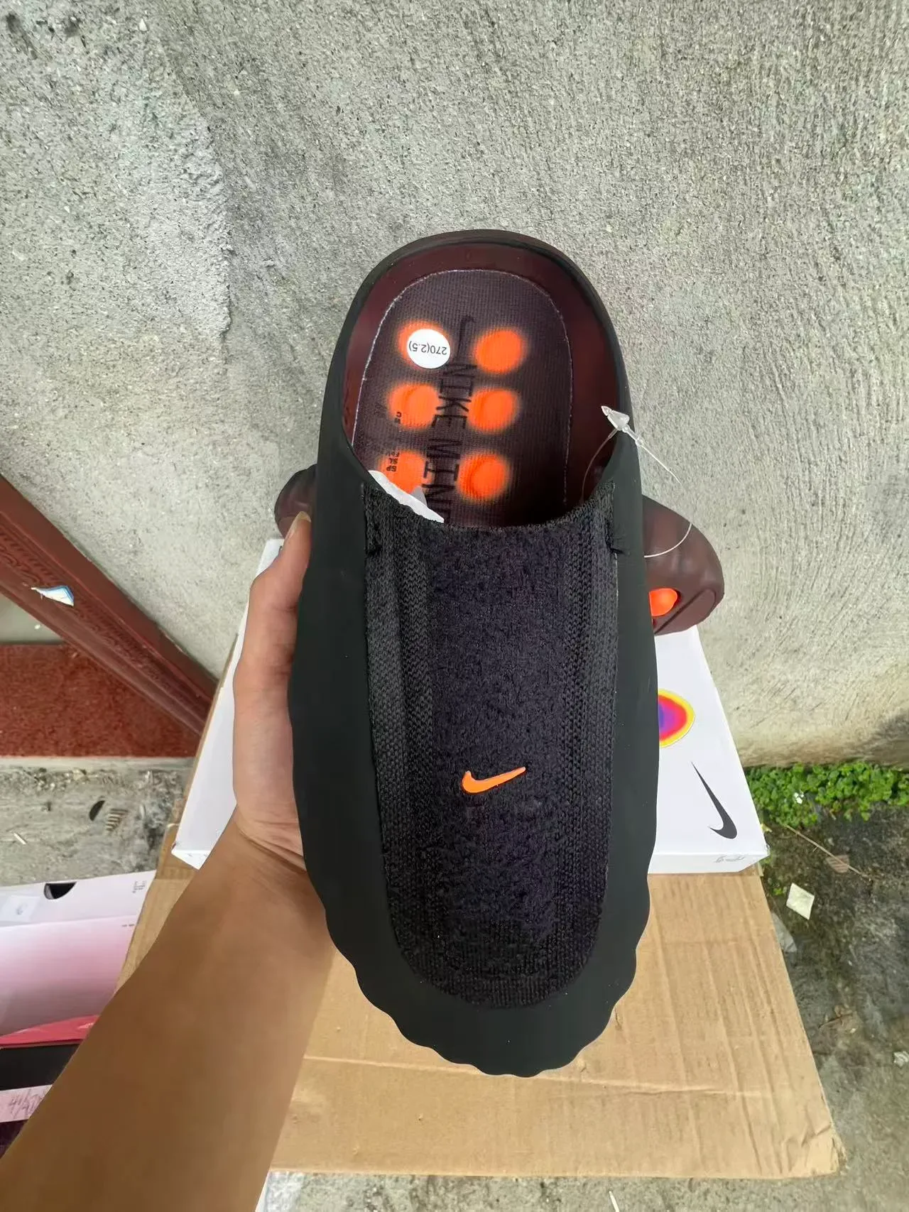 黑棕色皮革一脚蹬休闲鞋 3