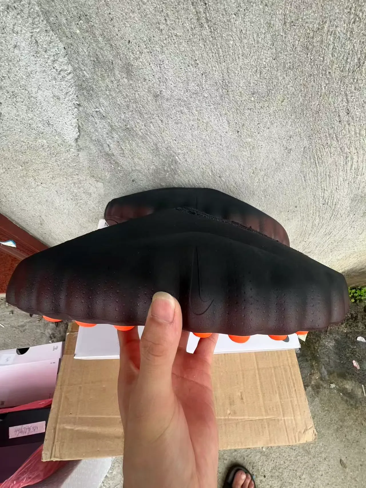 黑棕色皮革一脚蹬休闲鞋 6