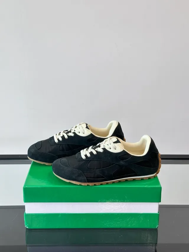 Black and Cream Suede Lifestyle Sneaker 5