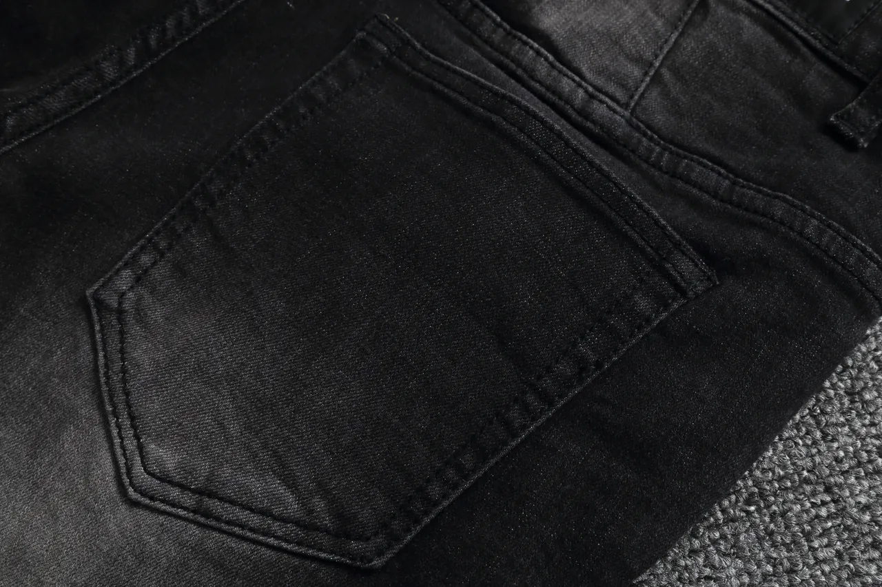 Black Distressed Cargo-Pocket Zipper-Accent Denim Shorts 5