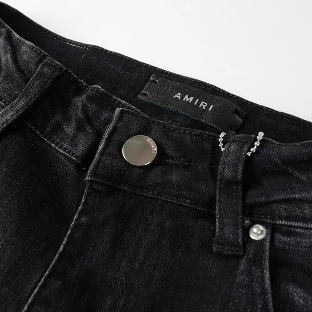Black Distressed Slim-Fit Patch-Appliquéd Jeans 12
