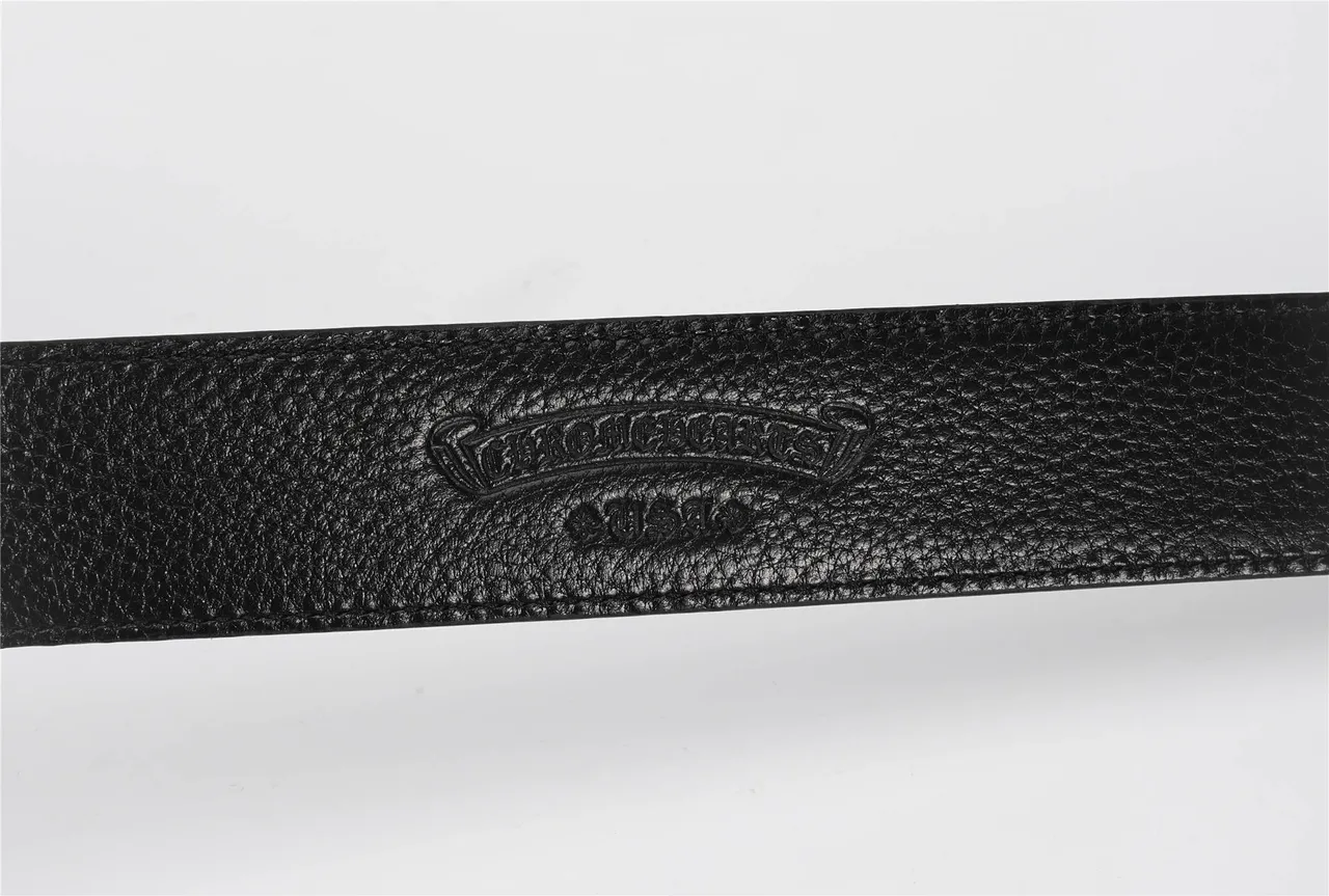 Black Gold Crocodile-Embossed Strap Antique Brass Fleur-De-Lis Buckle Leather Belt 7