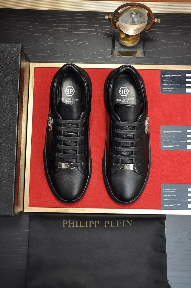 Black Gold Leather-Style Upper Thick Platform Sole Lifestyle Sneakers 8