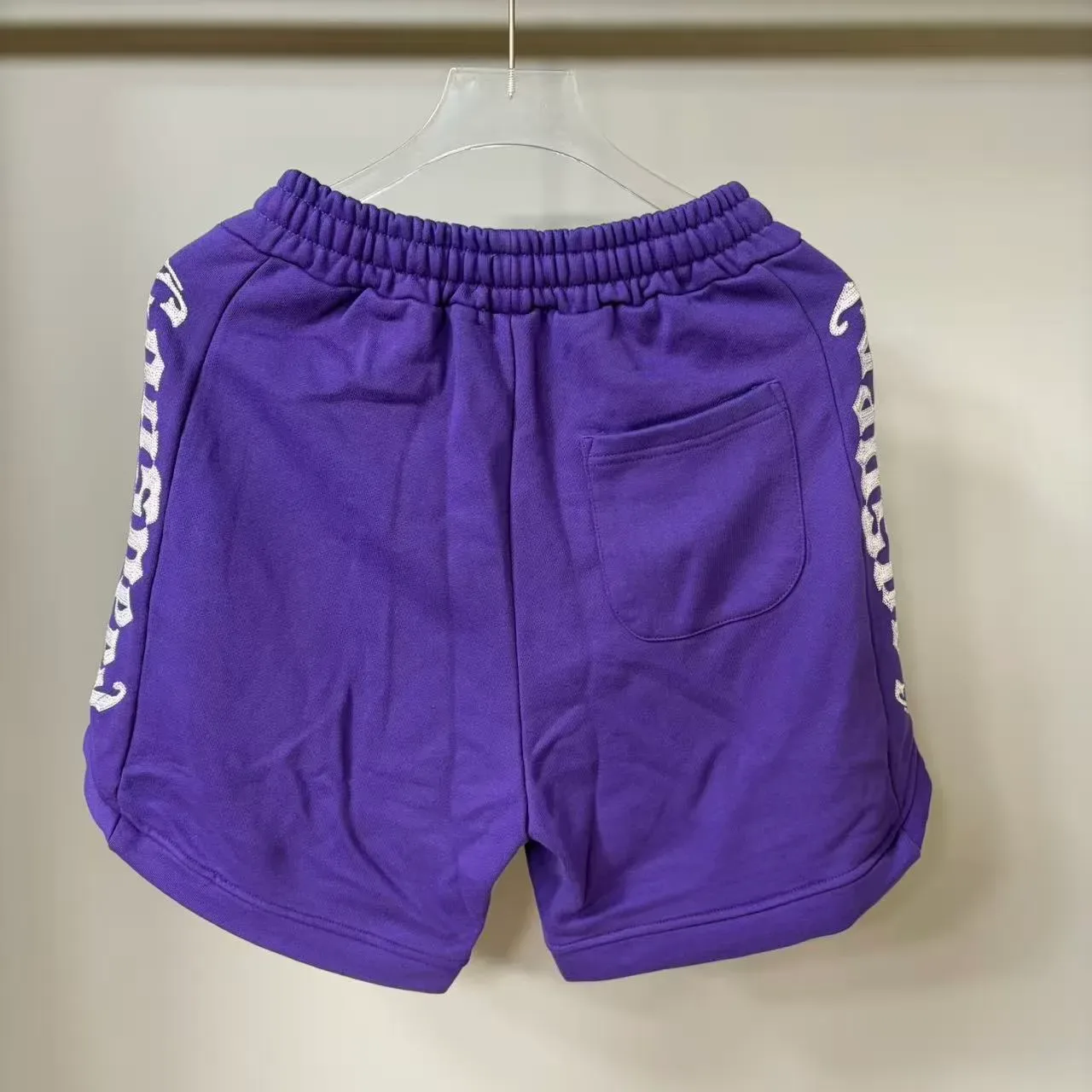 Black Graphic-Print Drawstring Waist Shorts 2