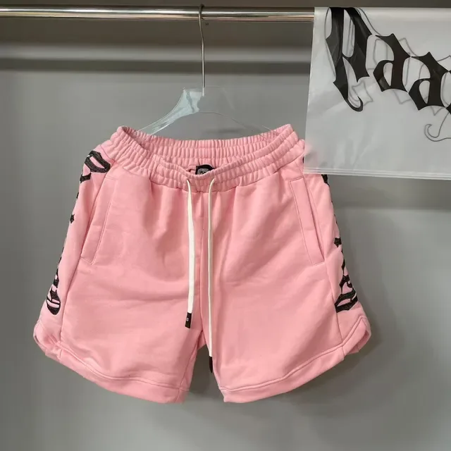 Black Graphic-Print Drawstring Waist Shorts 14