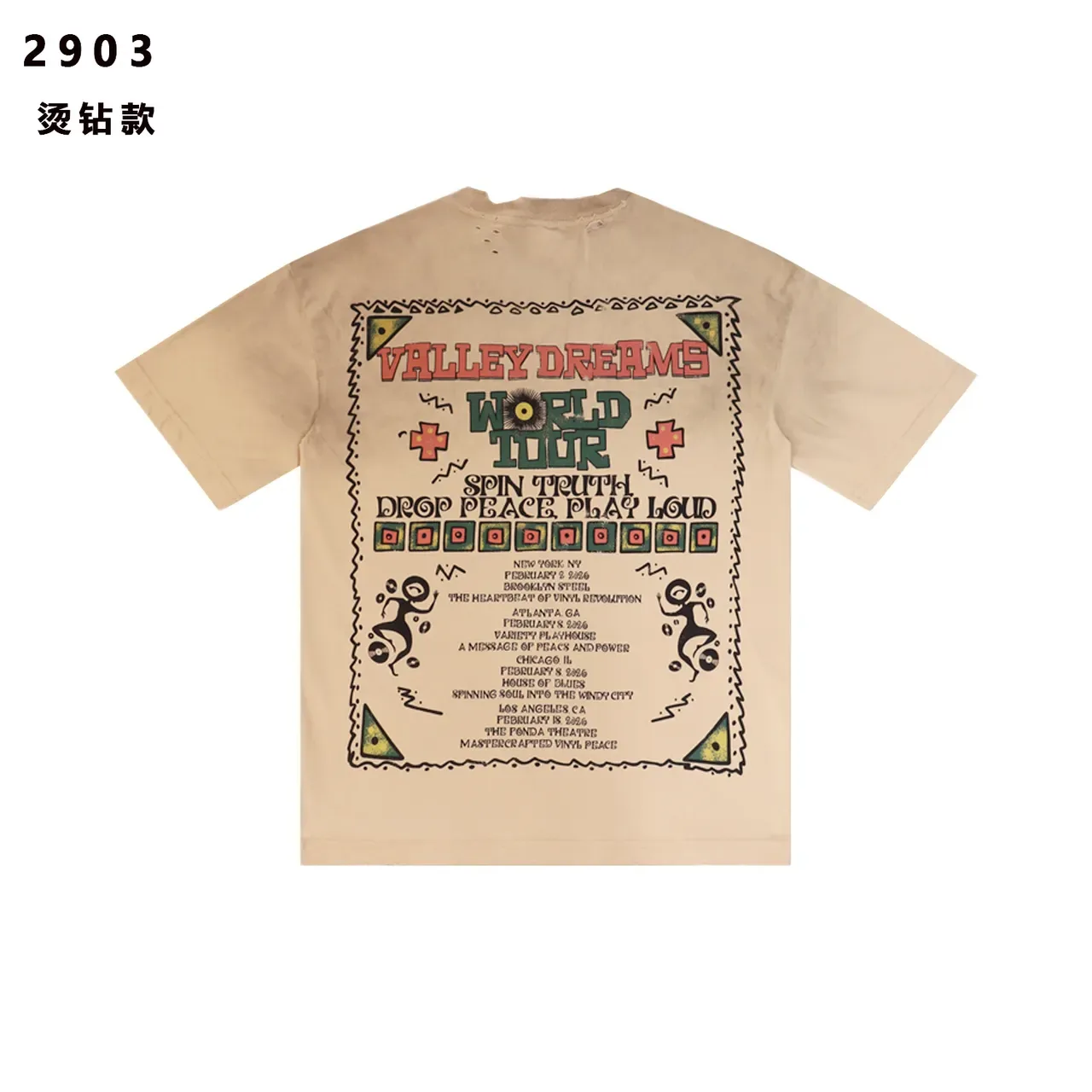 Black Multicolor Graphic Print Oversized T-Shirt 3
