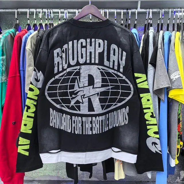 Black Neon Graphic Skull Oversized Long-Sleeve T-Shirt 5