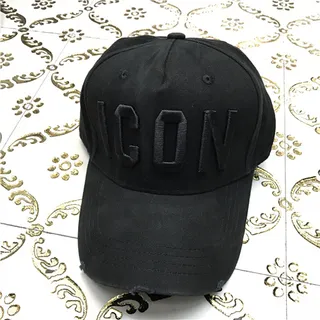 Black White Embroidered Block-Letter Front Panel Structured Crown Baseball Cap 5