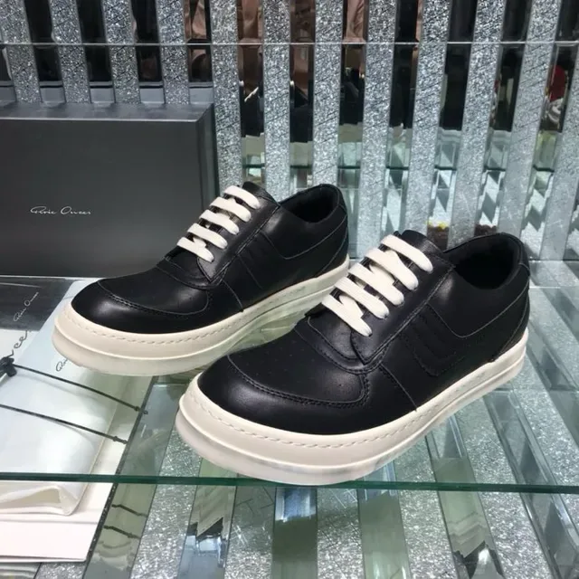 Black White Leather Upper Contrast Laces Lifestyle Sneakers 7