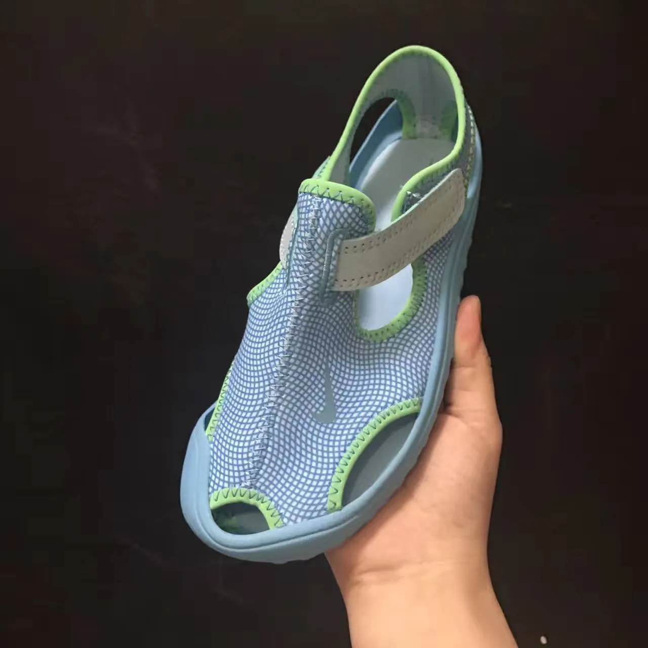 Blue and Orange Adjustable Strap Casual Sandal 6