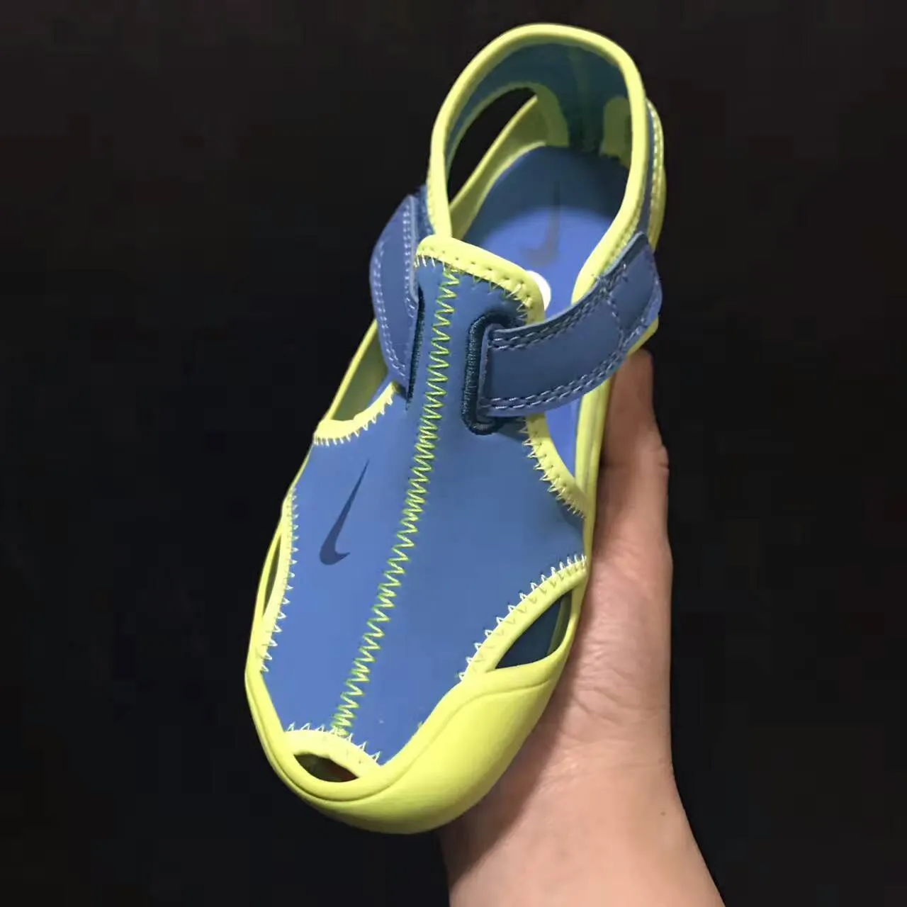Blue and Orange Adjustable Strap Casual Sandal 16