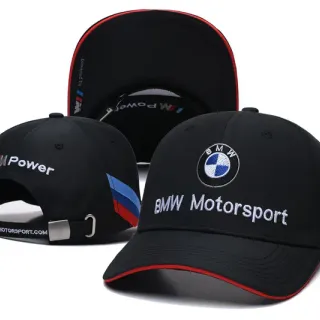 BMW Motorsport ইমব্রয়ডারি লোগো কালো লাল নীল বেসবল ক্যাপ